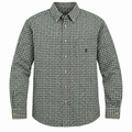 Camisa Idaho de cuadros verde oscuro y crudo talla XXL sobre fondo blanco