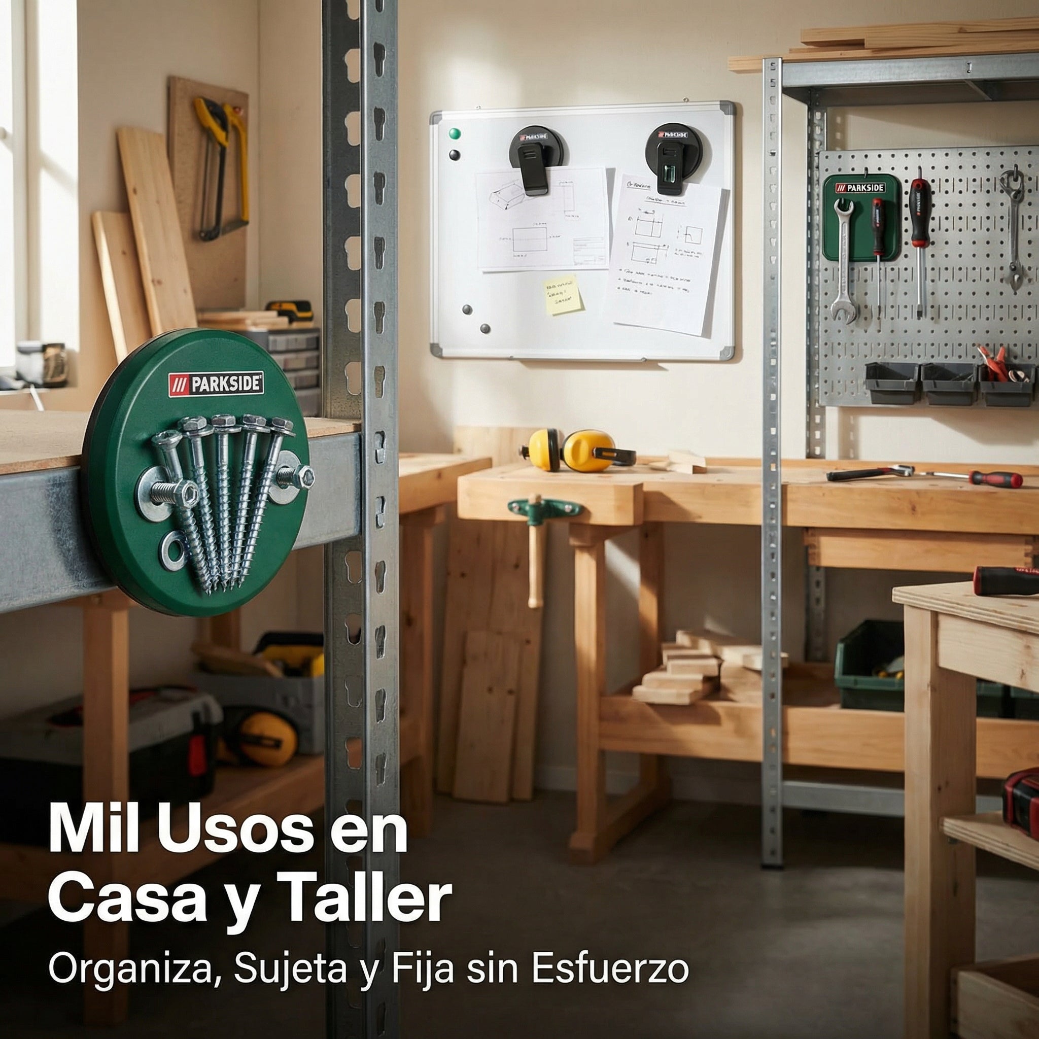 Set de Imanes Multiusos Potentes Varios Tamaños | Parkside