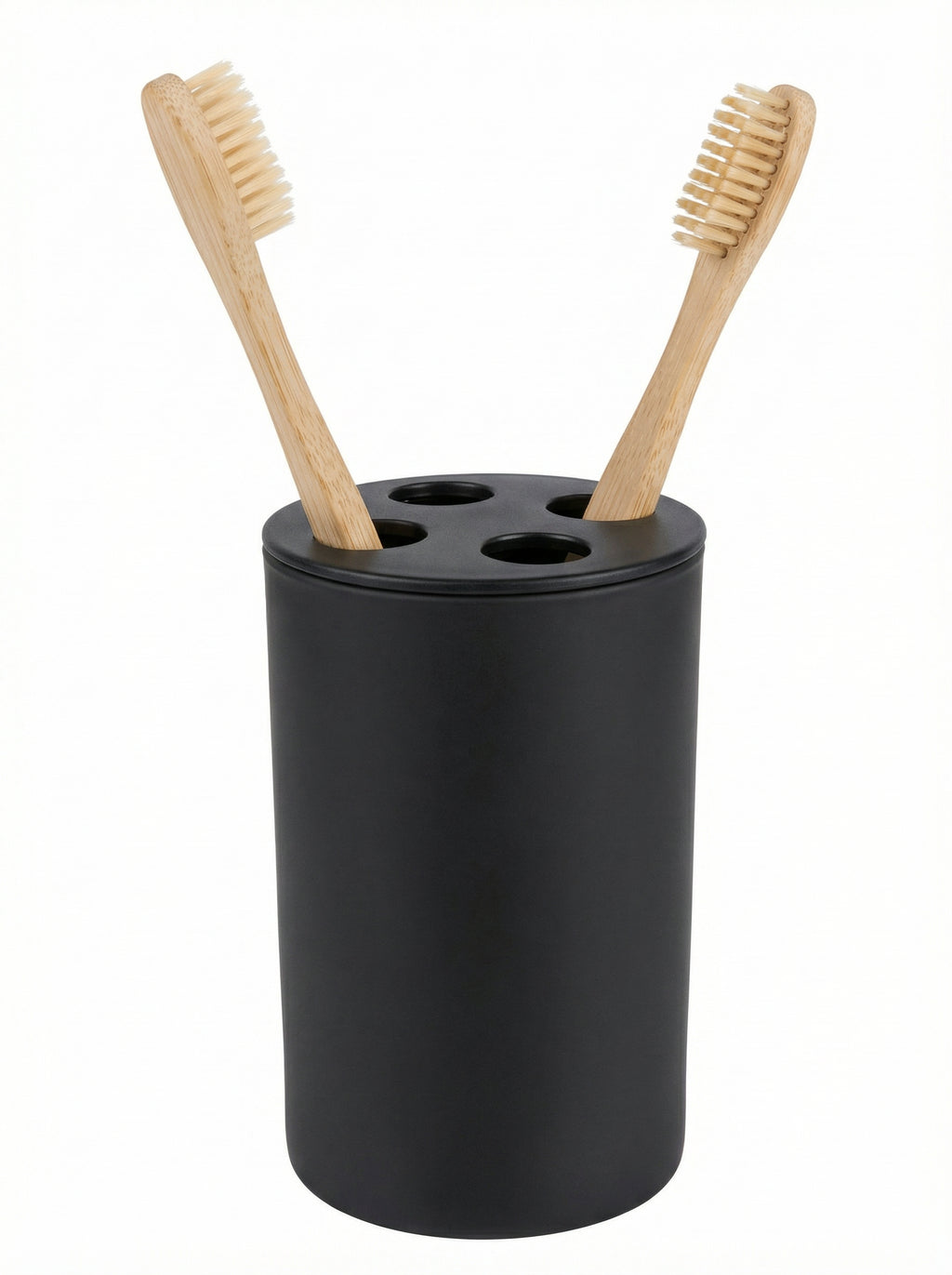 Portacepillos de Dientes Cristal Negro - Livarno Home