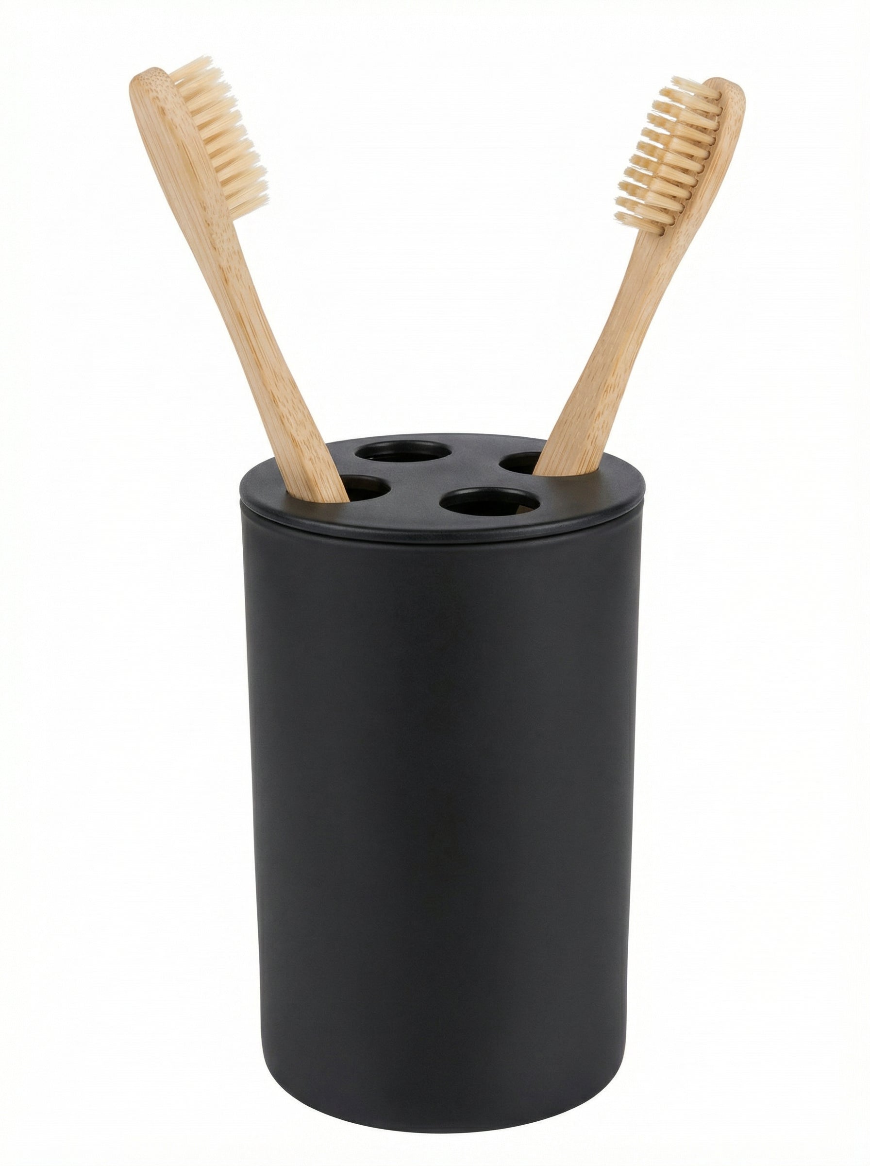 Portacepillos de Dientes Cristal Negro - Livarno Home