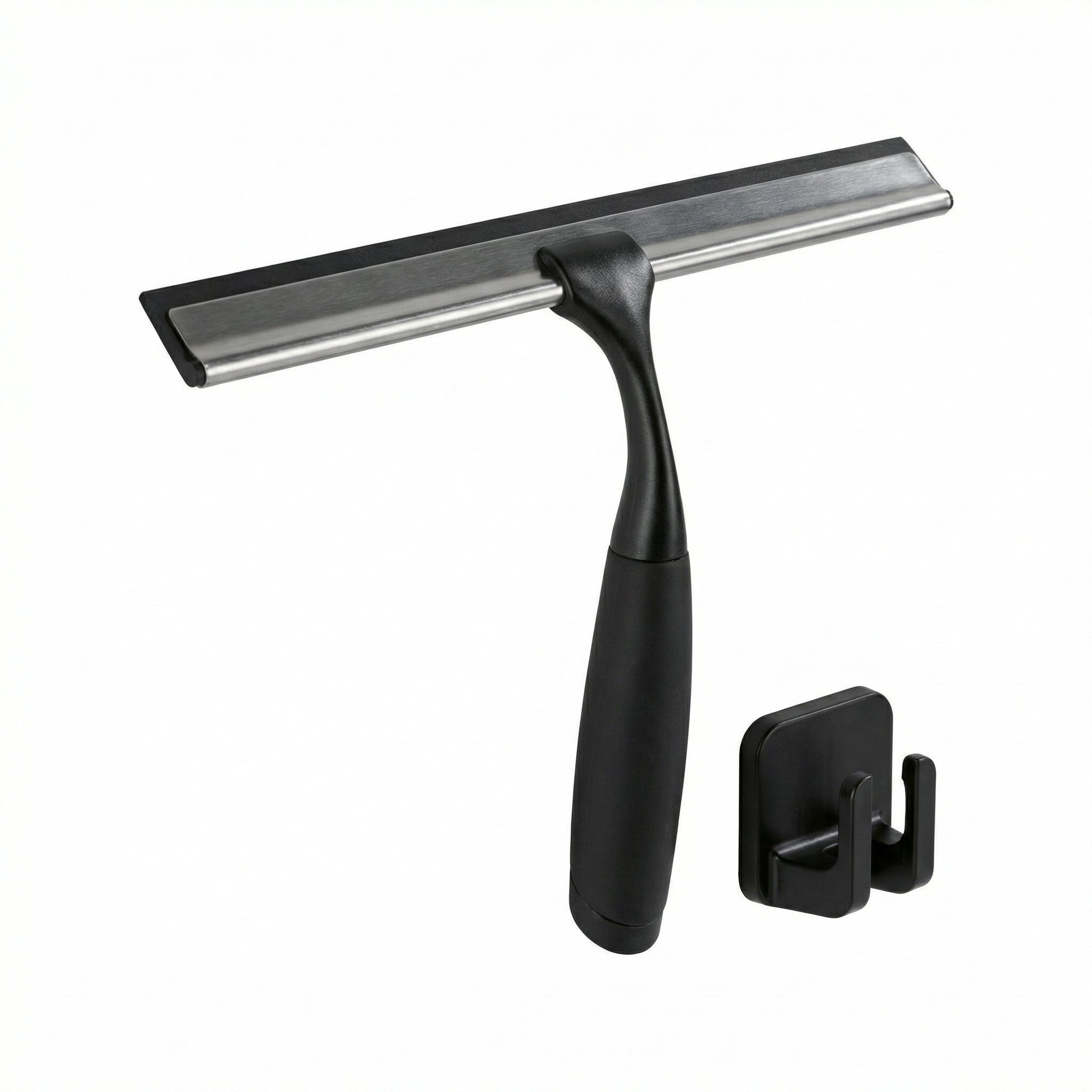 Limpiacristales de Ducha Negro con Soporte - Livarno Home