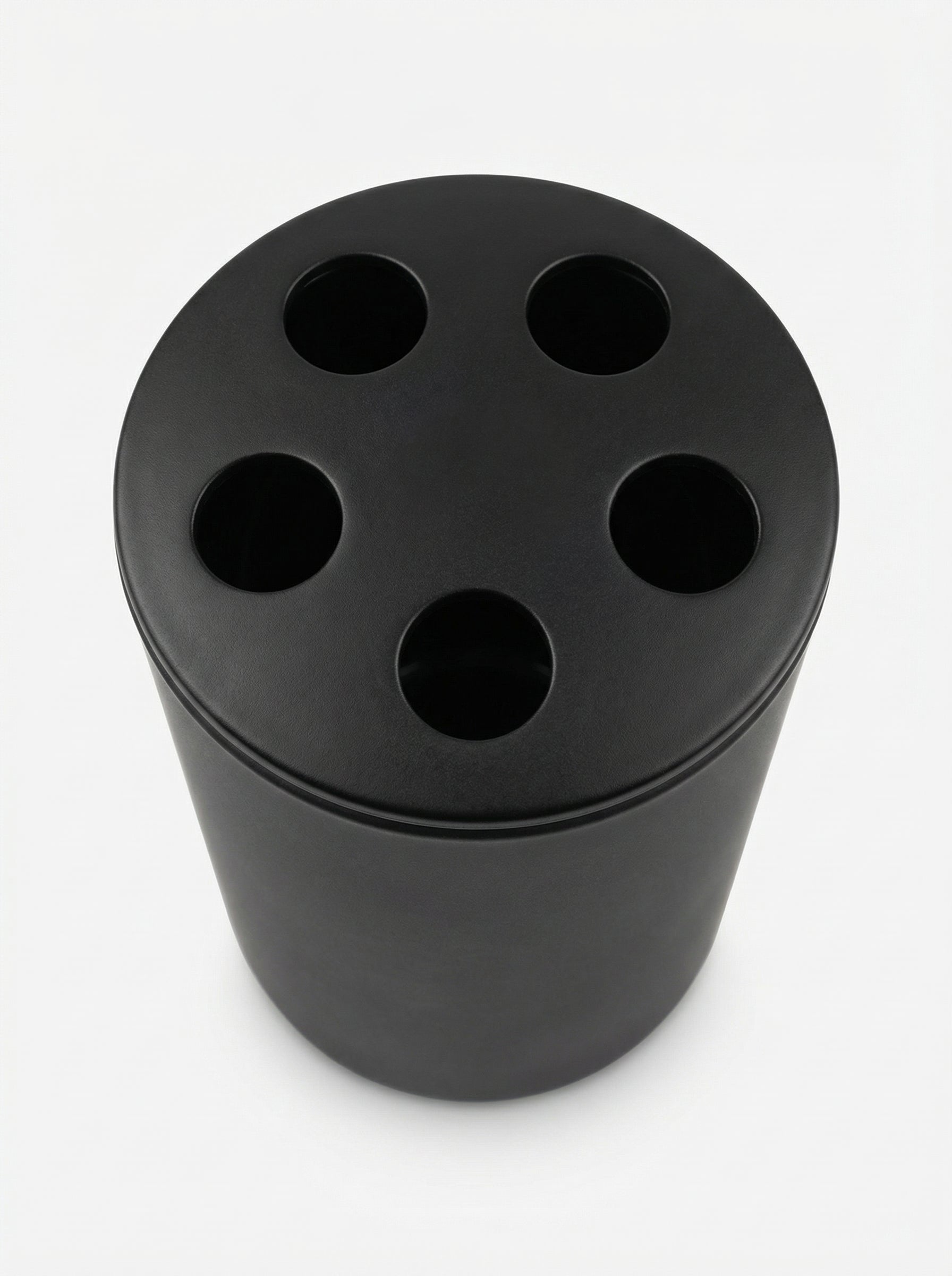 Portacepillos de Dientes Cristal Negro - Livarno Home