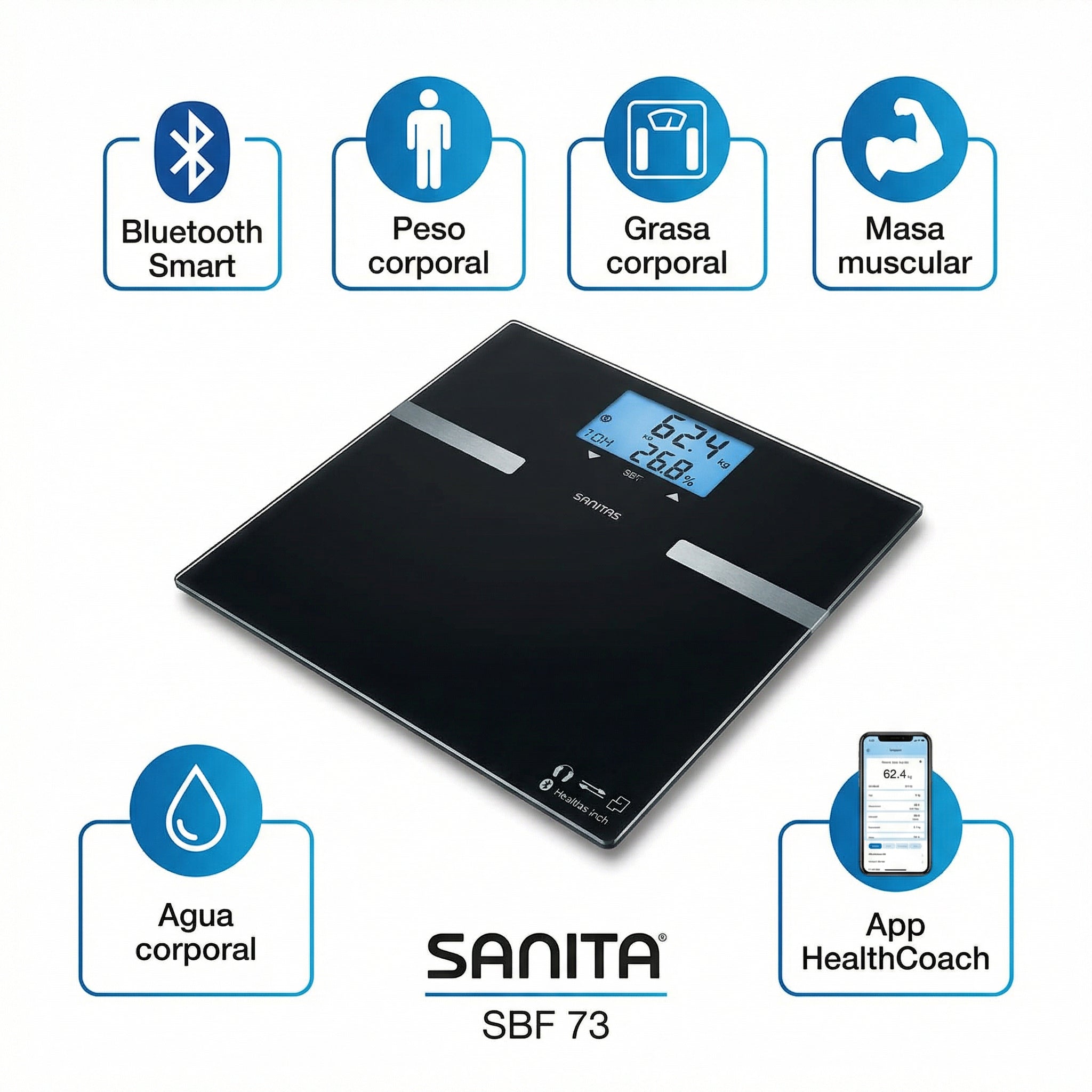 Báscula de Diagnóstico Smart SBF 73 - Sanitas