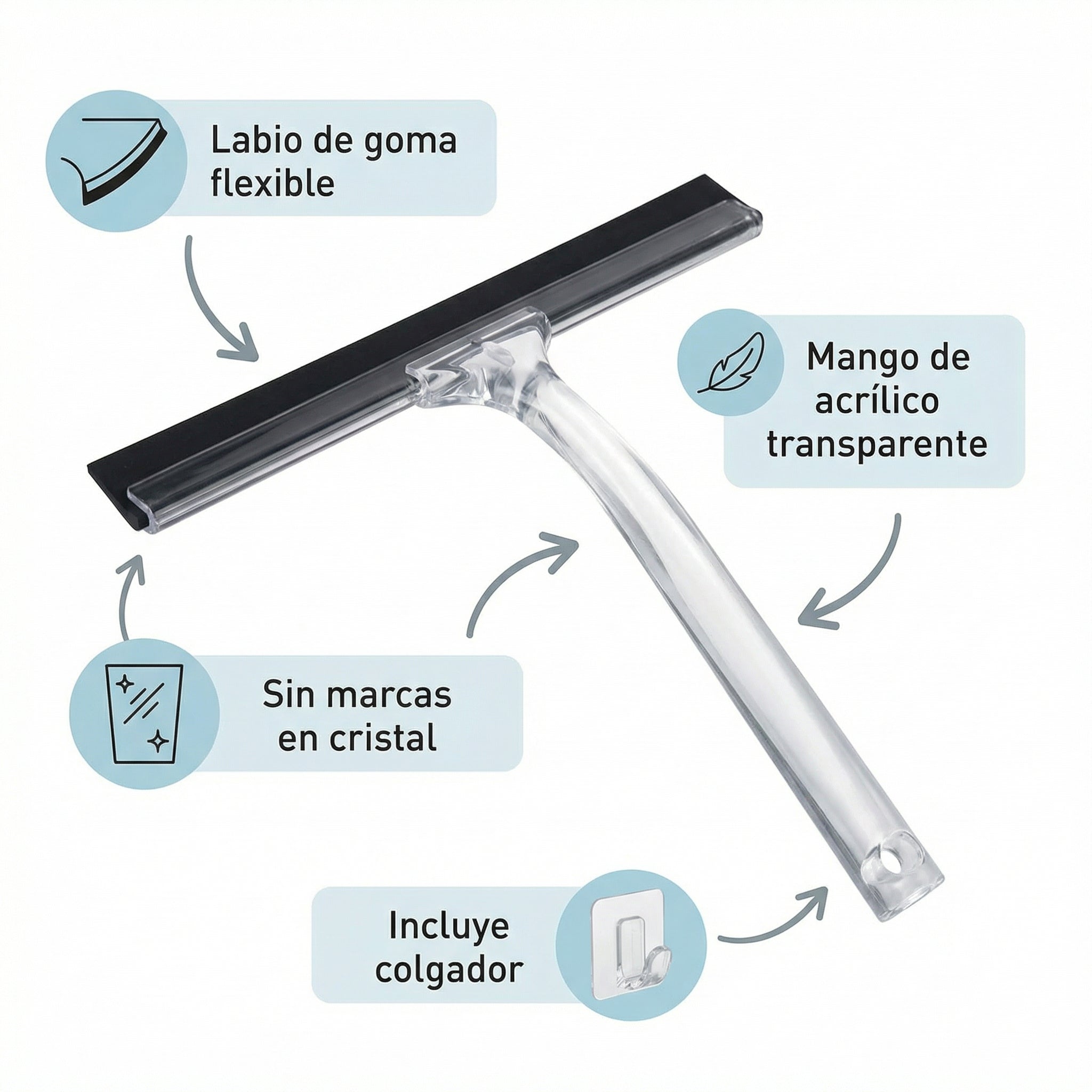 Limpiacristales de Ducha con Soporte - Home Creation