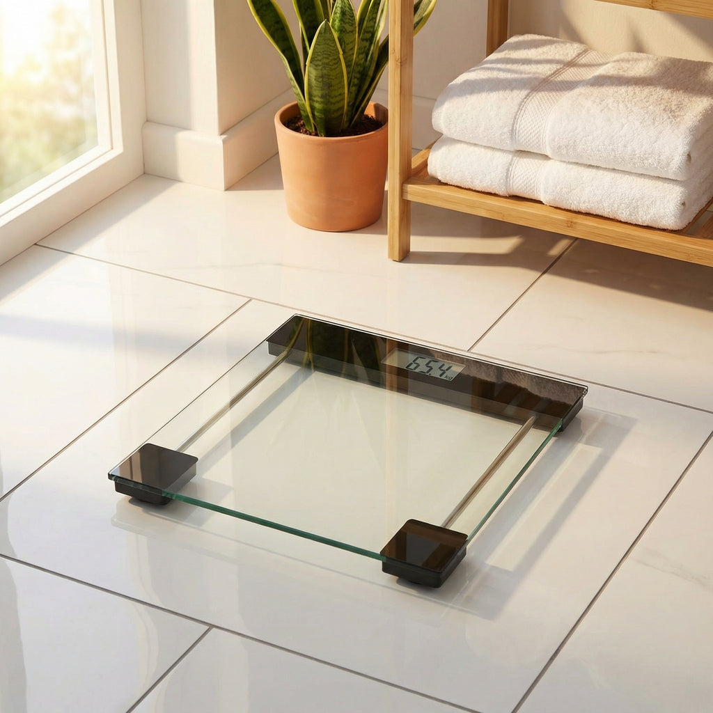 Báscula de Baño de Cristal - Cien Beauty