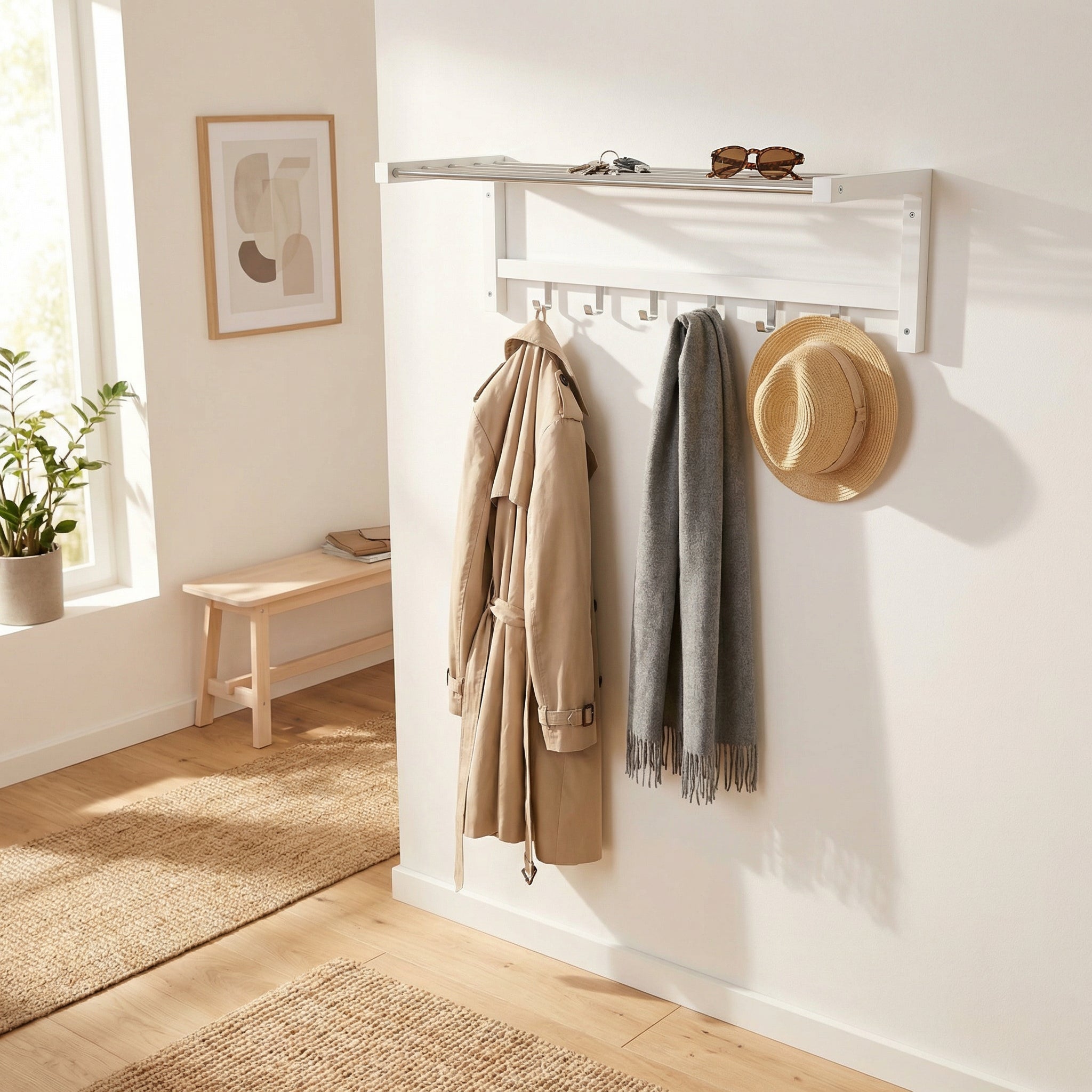 Perchero de Pared con Estante - Livarno Home