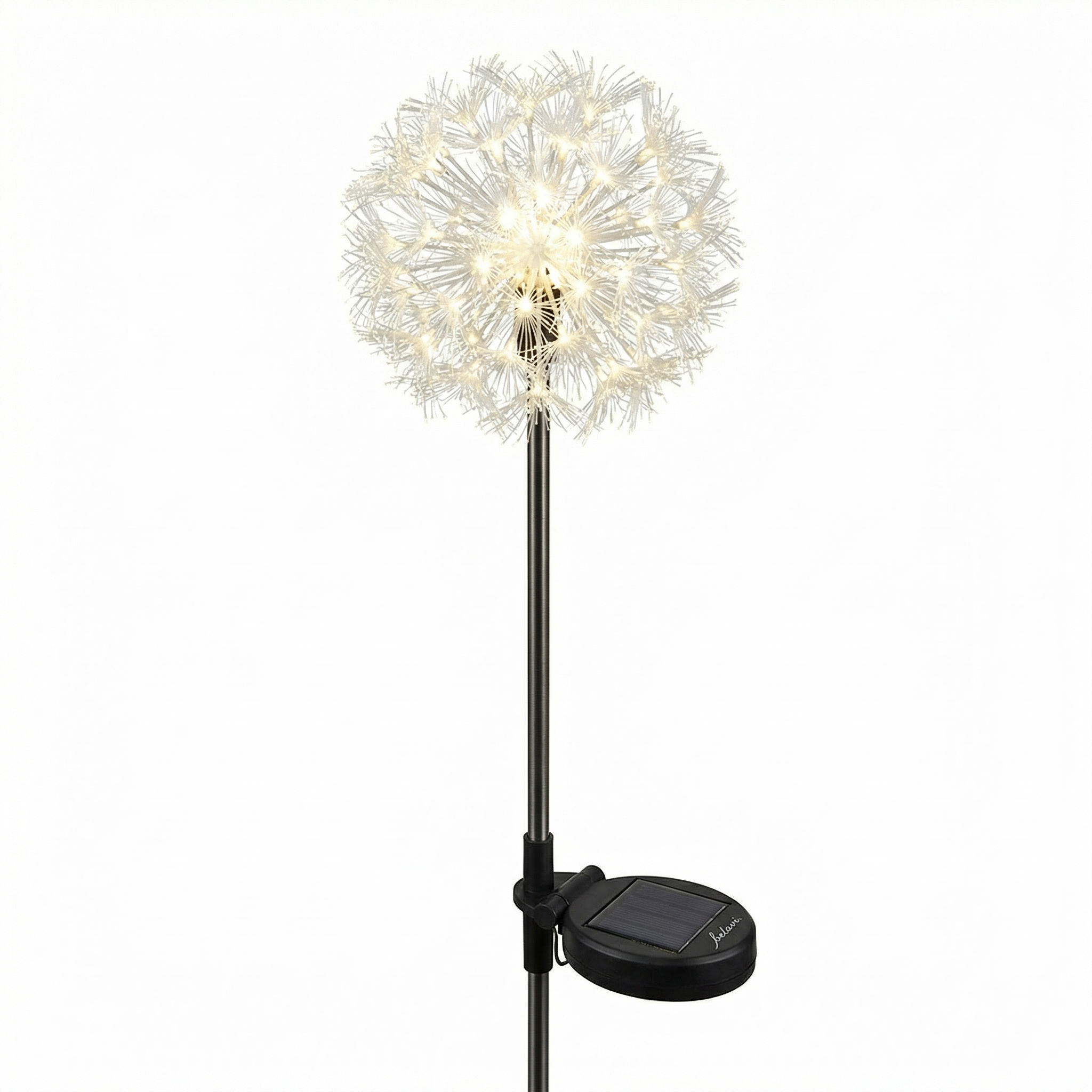 Estaca Solar Diente de León LED Fibra Óptica Luz Blanca | Belavi