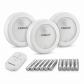 Set 3 Focos LED a Pilas con Mando y Sensor de Movimiento | Casalux