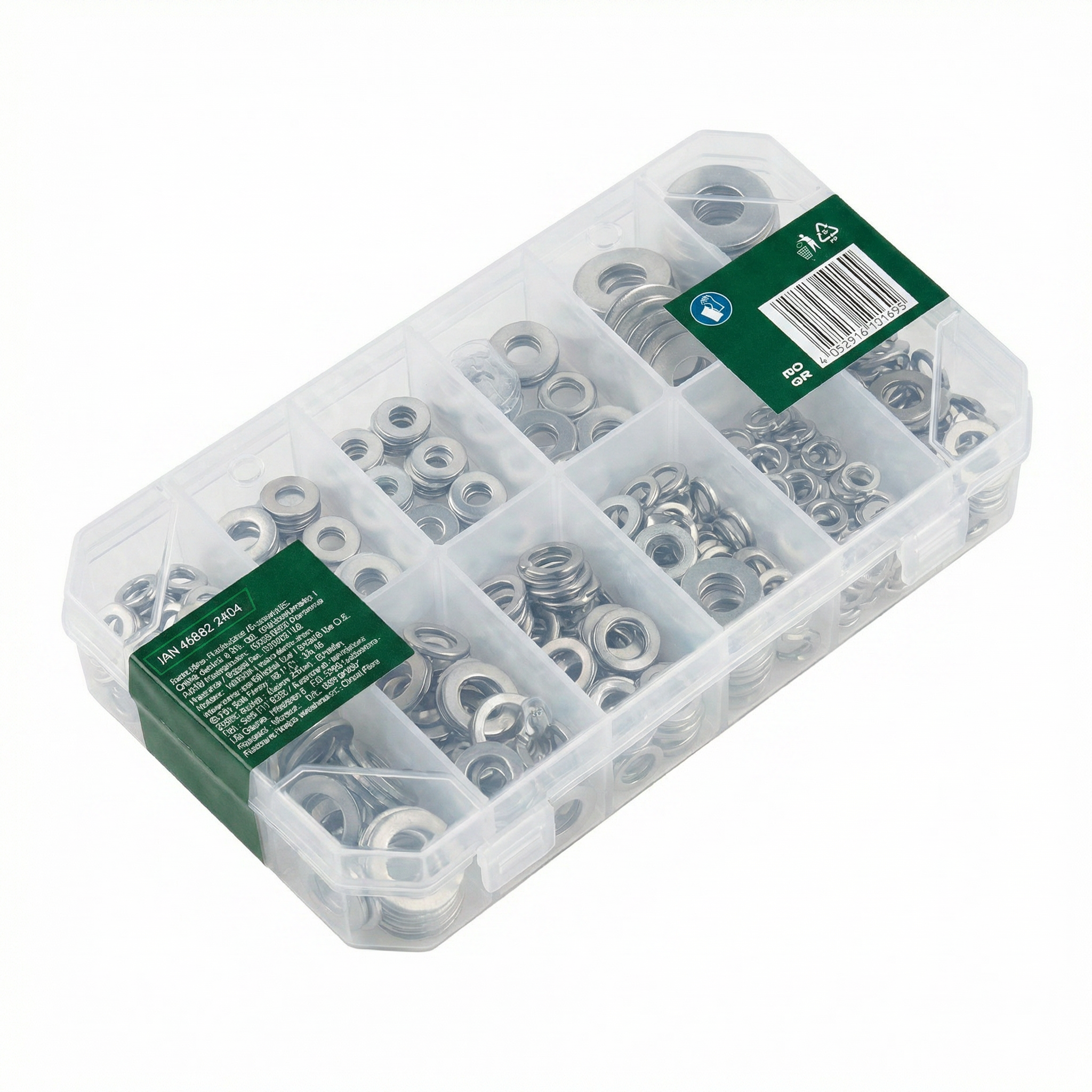 Set de Arandelas Surtidas con Caja Organizadora