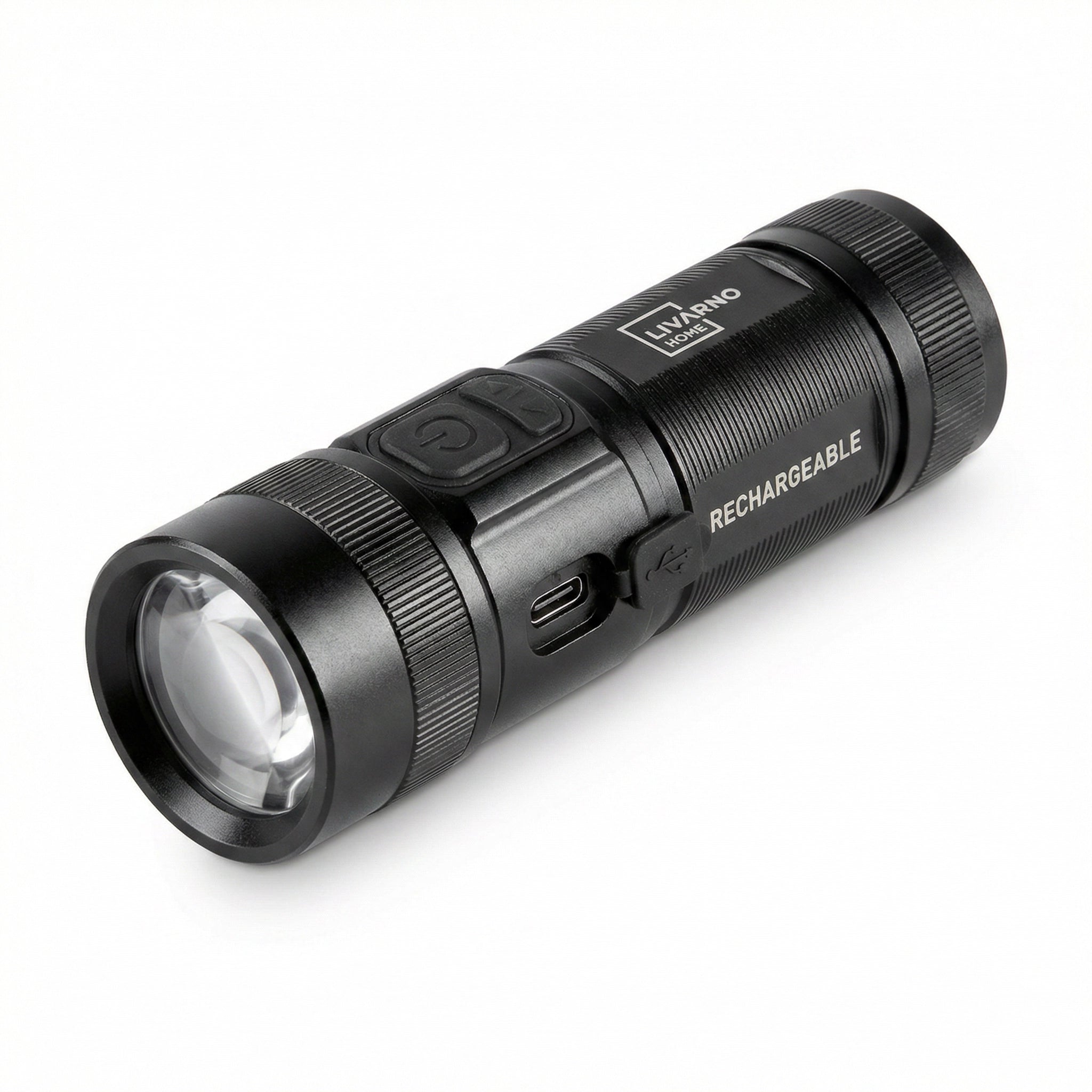 Linterna LED Recargable Livarno Home - 3 Modos de Luz