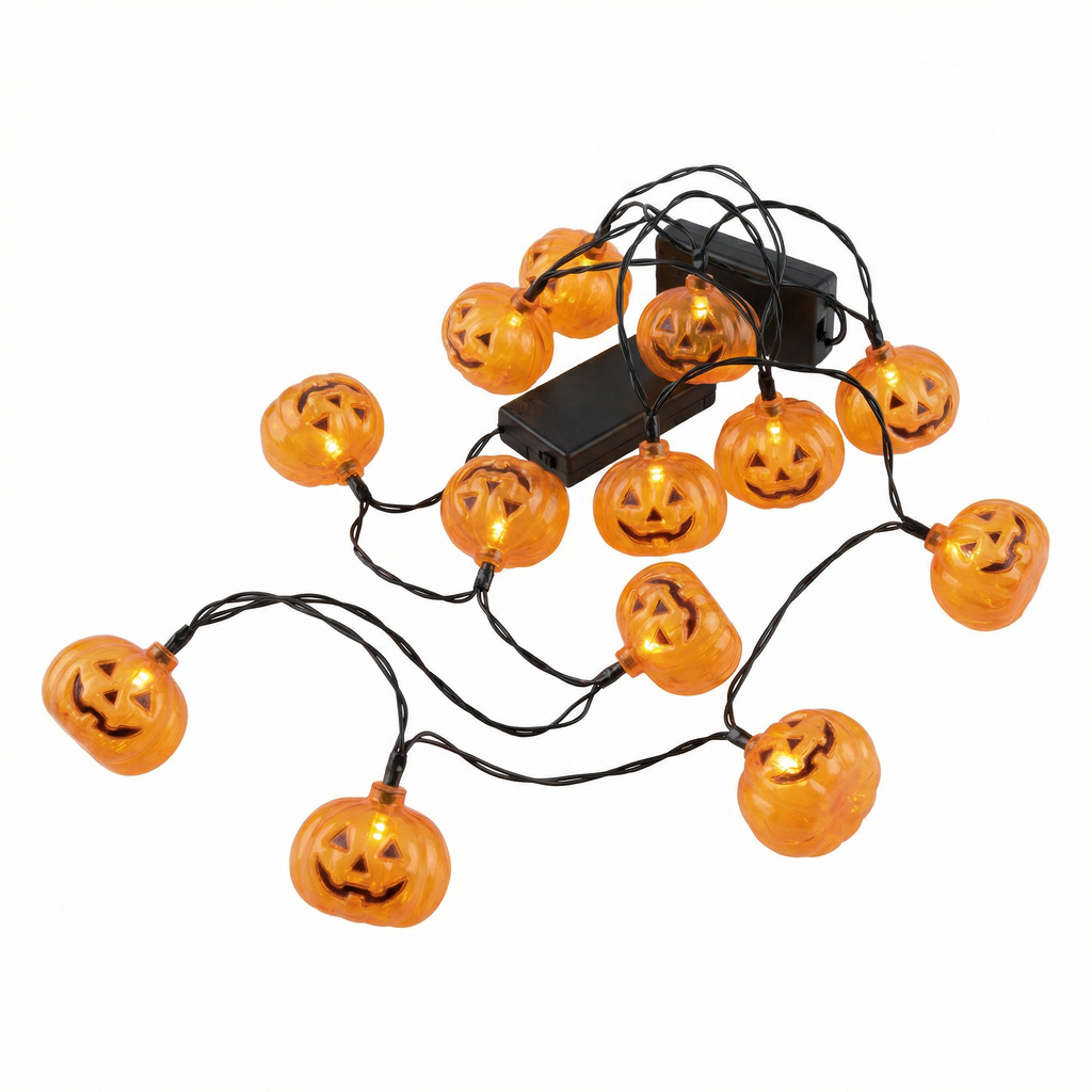 Guirnalda LED 10 Calabazas Halloween 185cm con Timer | Livarno Home
