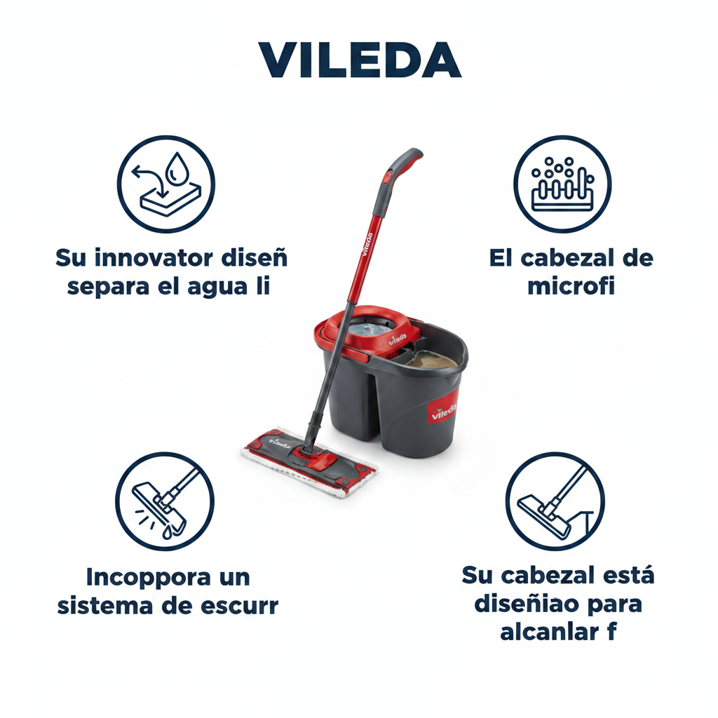 Fregona Vileda ProOne System - Separa Agua Limpia y Sucia | Vileda