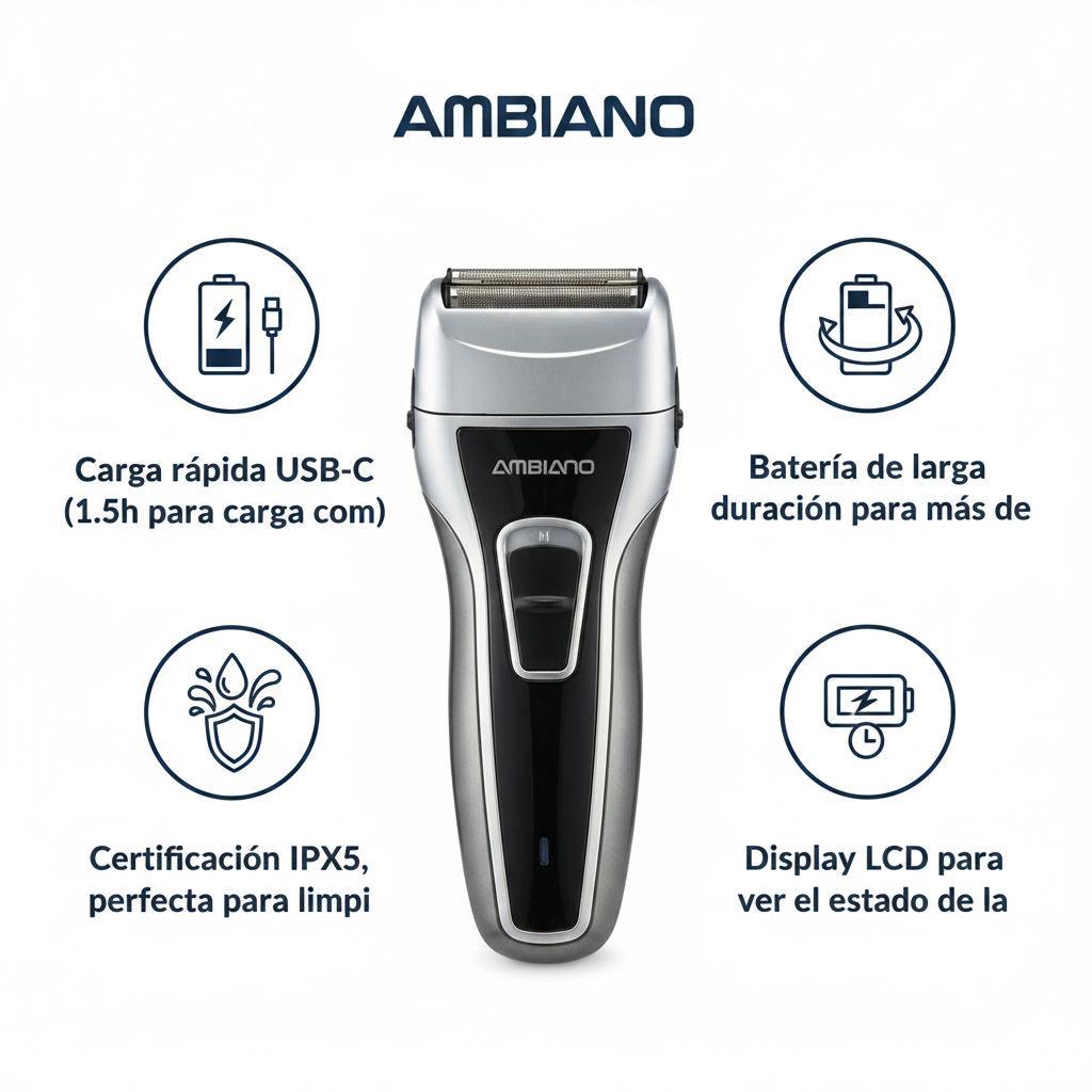 Afeitadora de Lámina Inalámbrica Ambiano