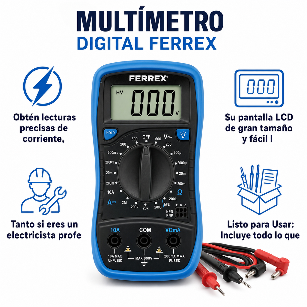 Multímetro Digital Ferrex