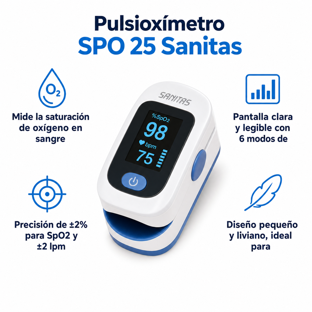 Pulsioxímetro SPO 25 Sanitas