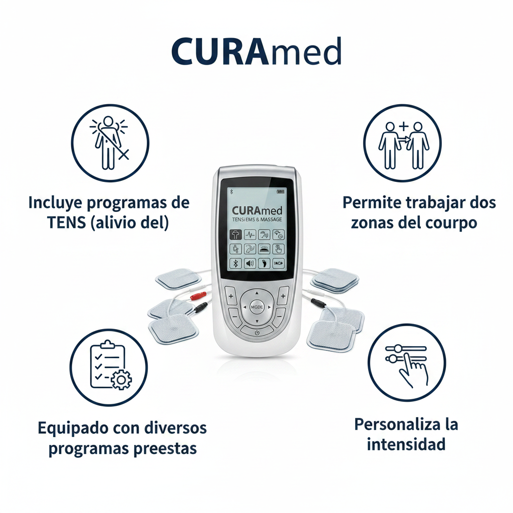 Electroestimulador TENS/EMS y Masaje CURAmed
