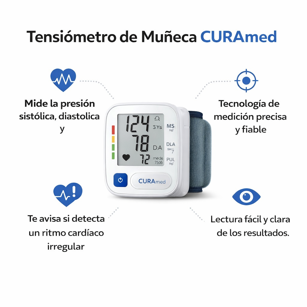 Tensiómetro de Muñeca CURAmed