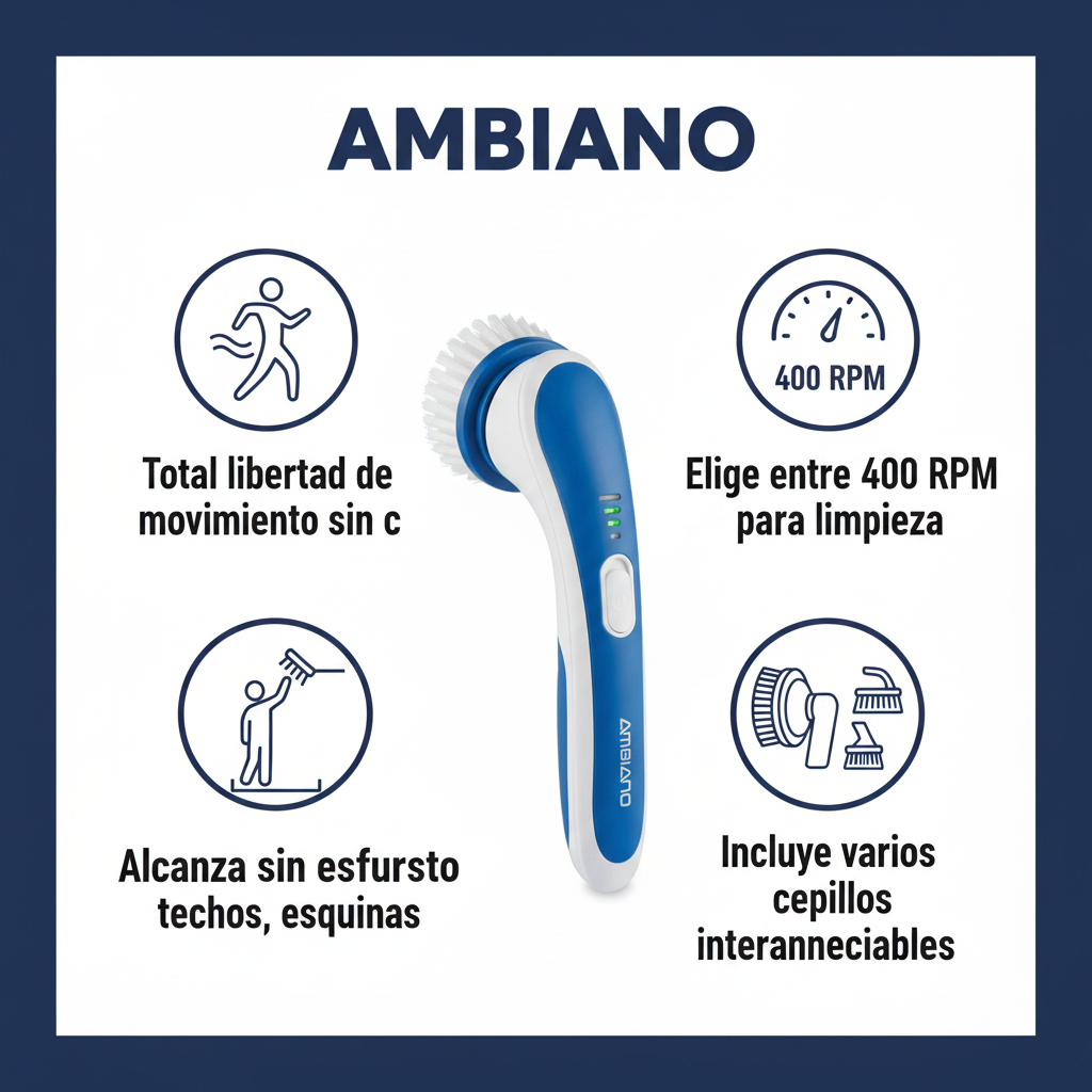 Cepillo de Limpieza Eléctrico Ambiano