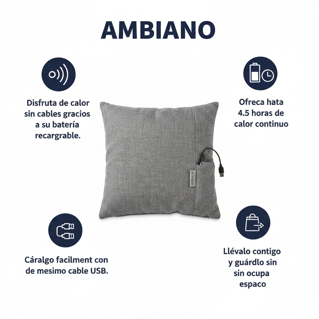 Cojín Térmico con Batería Ambiano
