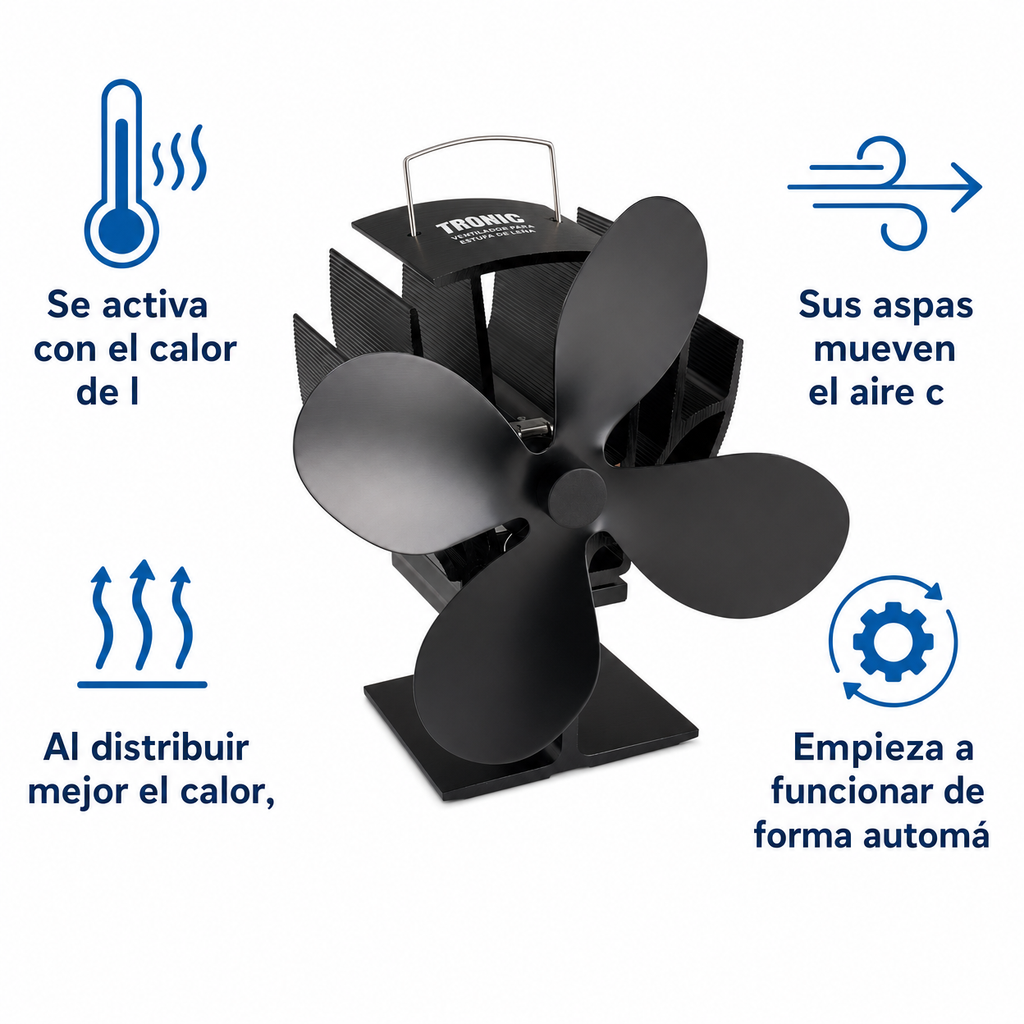 Ventilador para Estufa de Leña Tronic
