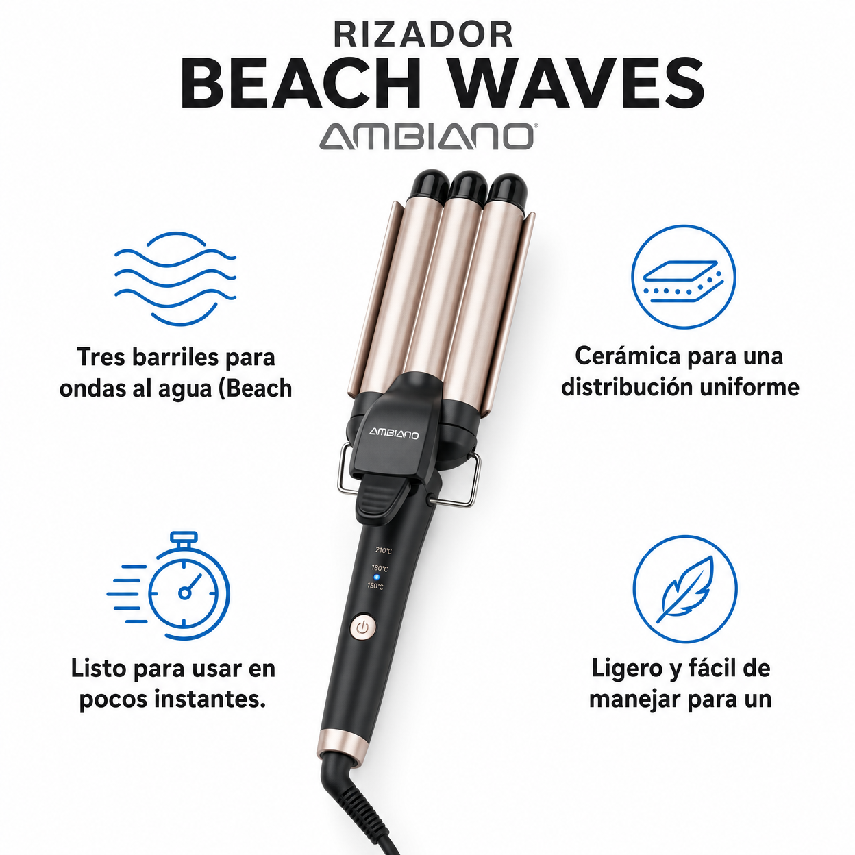 Rizador Beach Waves Ambiano