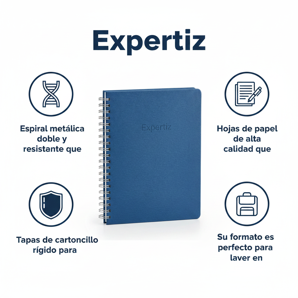 Bloc de Notas Espiral Premium Expertiz