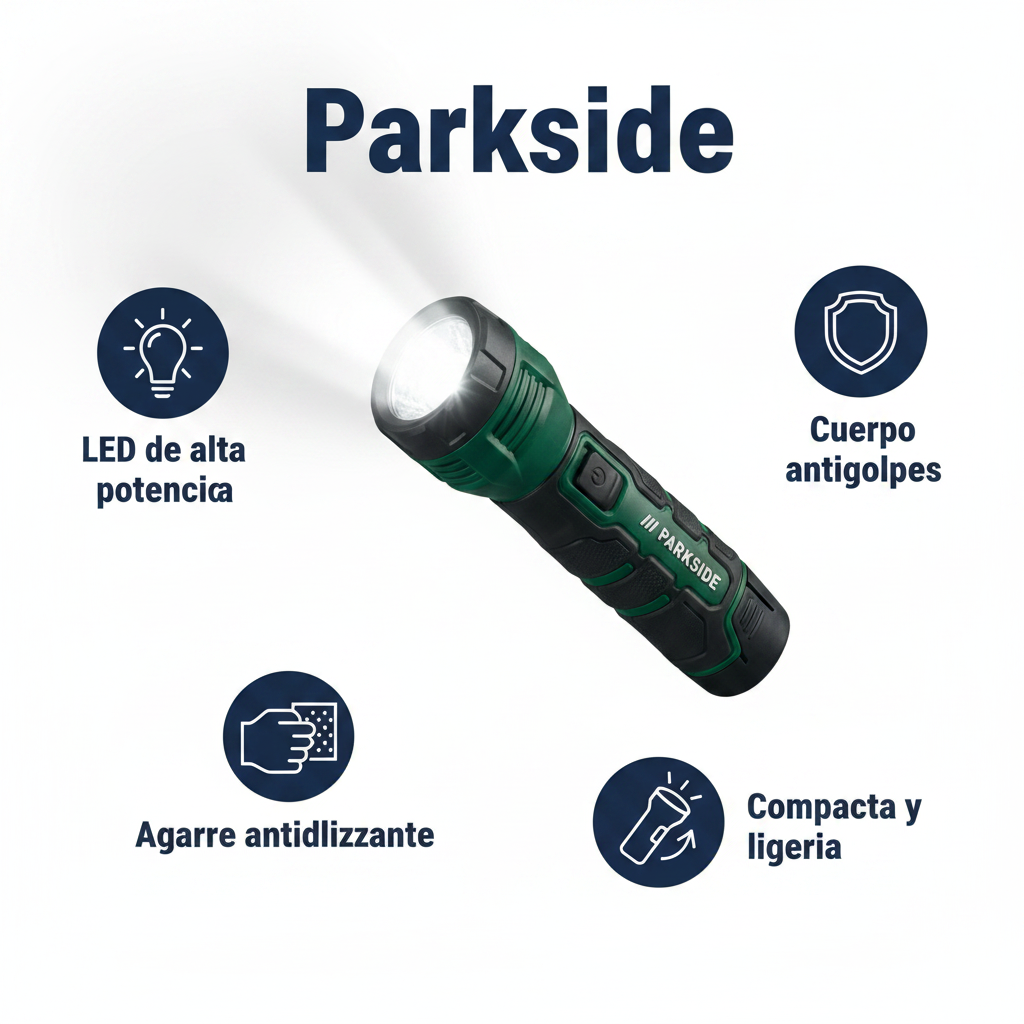 Linterna LED de Trabajo Portátil Compacta | Parkside
