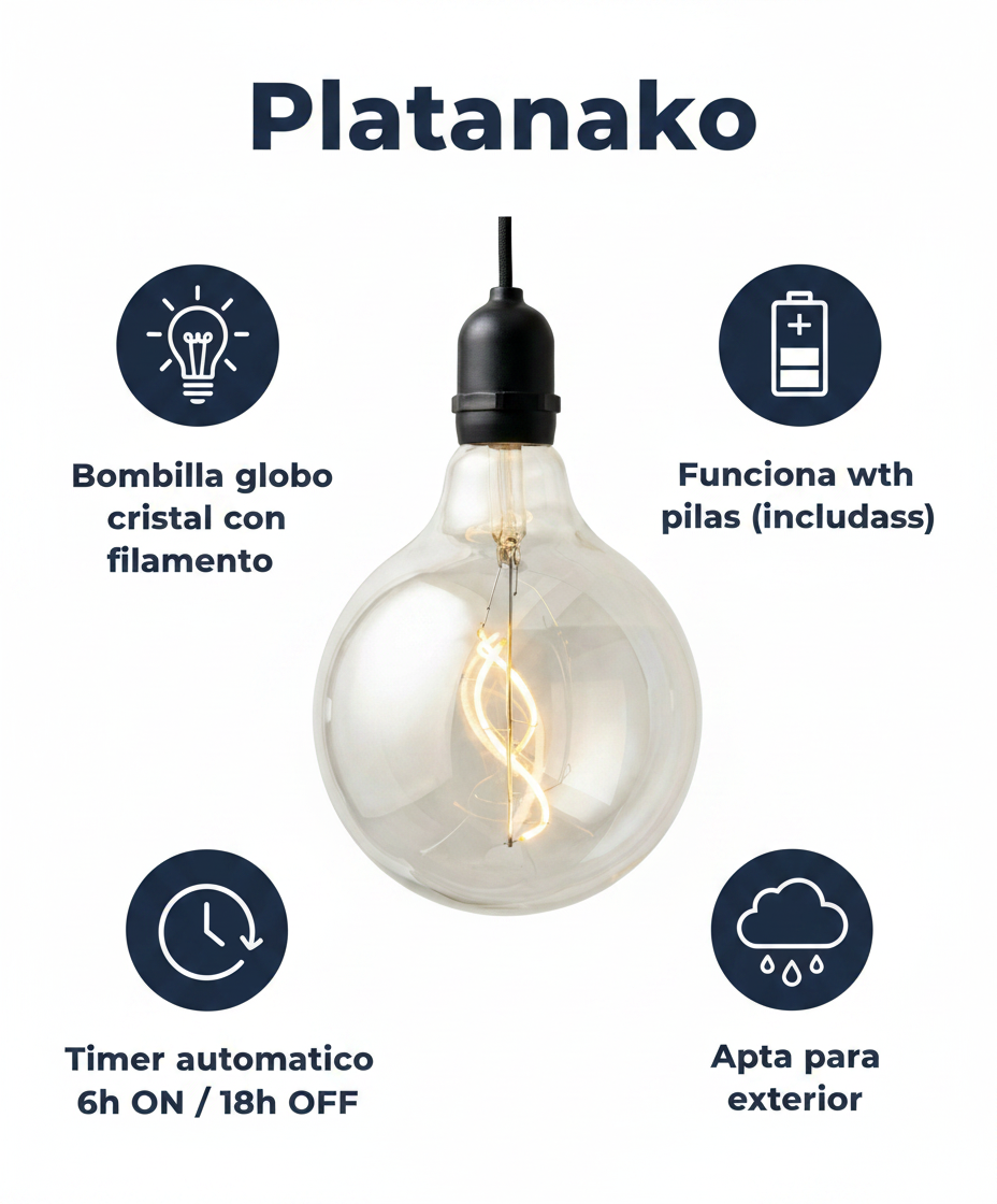 Lámpara Colgante Filamento LED Exterior - Casalux