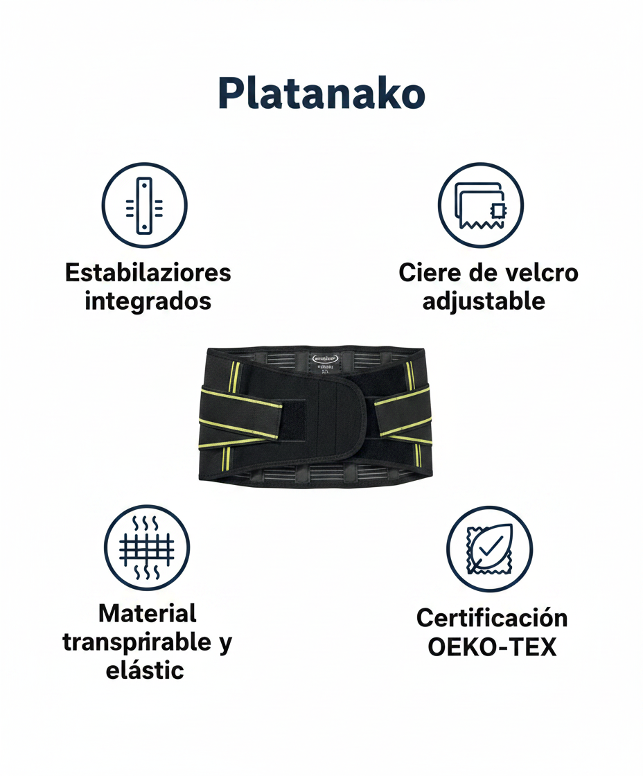 Faja Lumbar Premium con Estabilizadores - Sensiplast