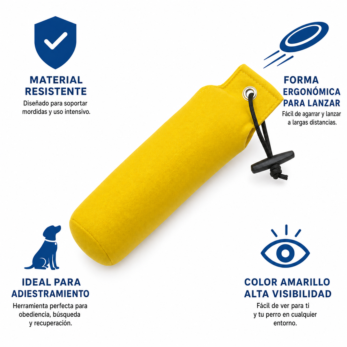 Mordedor Dummy Entrenamiento Perro Amarillo
