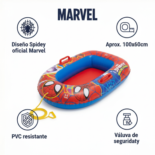 Barca Hinchable Infantil Spidey Amazing Friends - Marvel