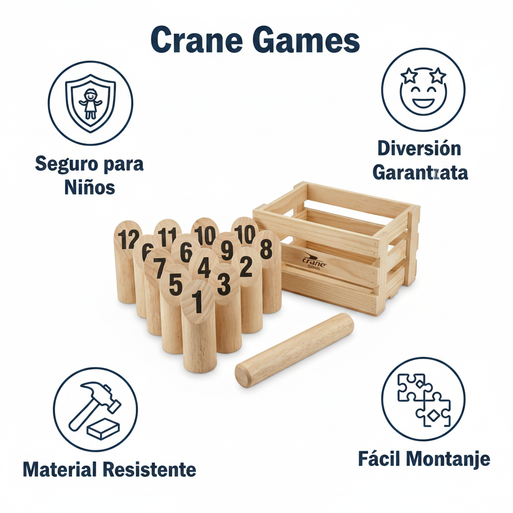 Juego Lanzamiento Números Madera Jardín - Crane Games