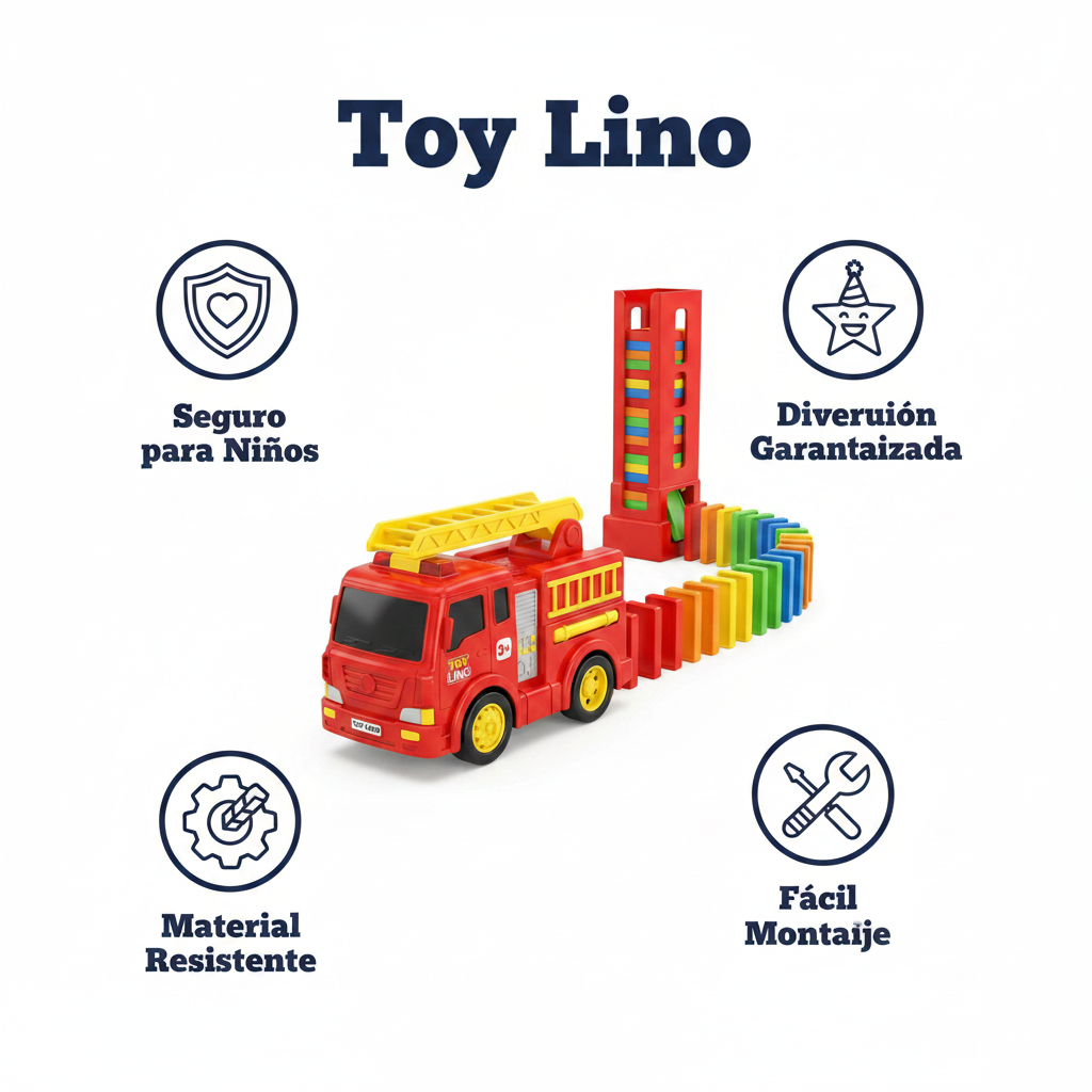 Camión Bomberos Dominó Eléctrico - Toy Lino
