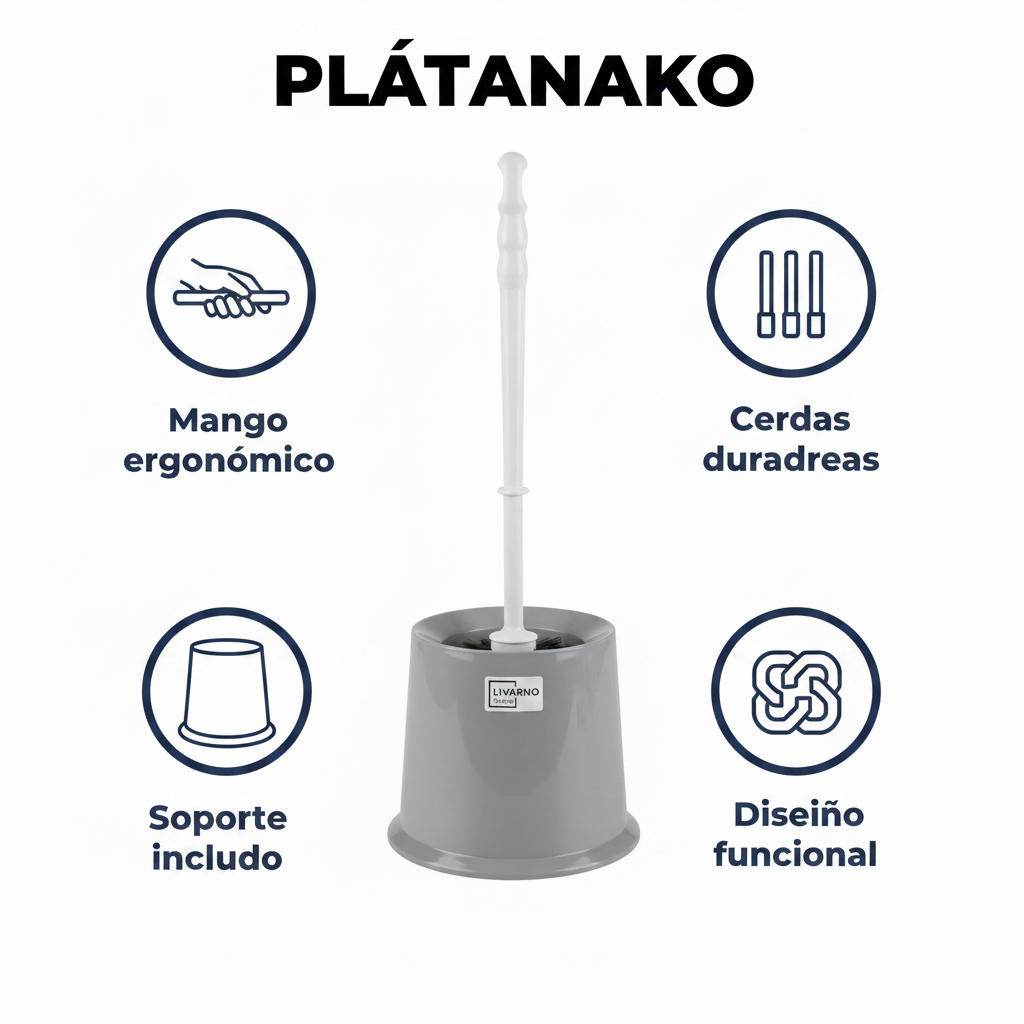 Escobilla de Baño Ergonómica - Livarno Home