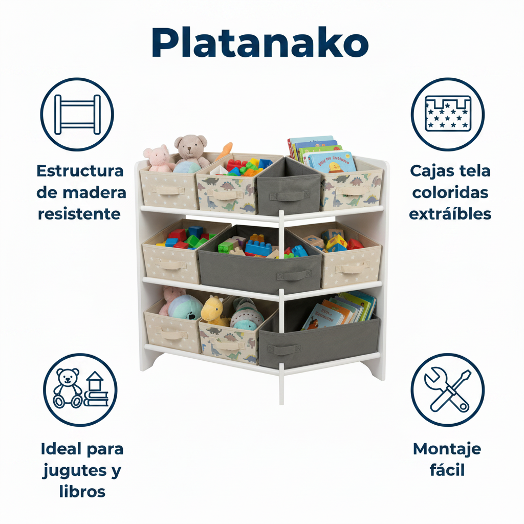 Estantería de Almacenamiento Infantil - Livarno Home