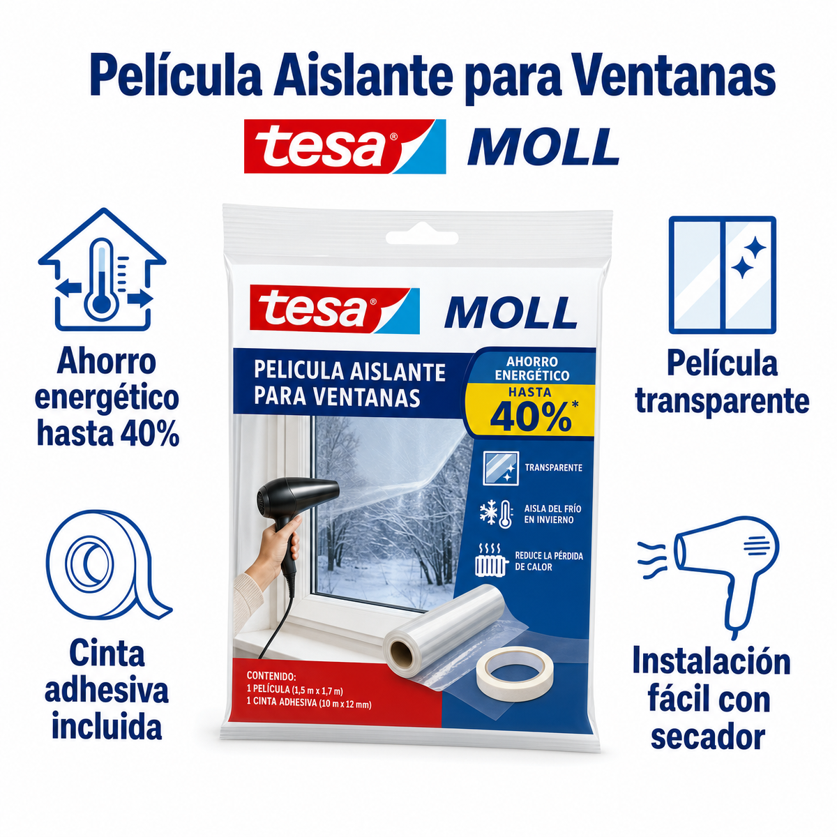 Película Aislante para Ventanas - tesa MOLL