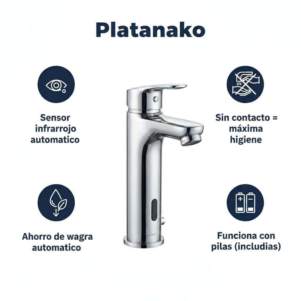 Grifo de Lavabo con Sensor Automático - Livarno Home