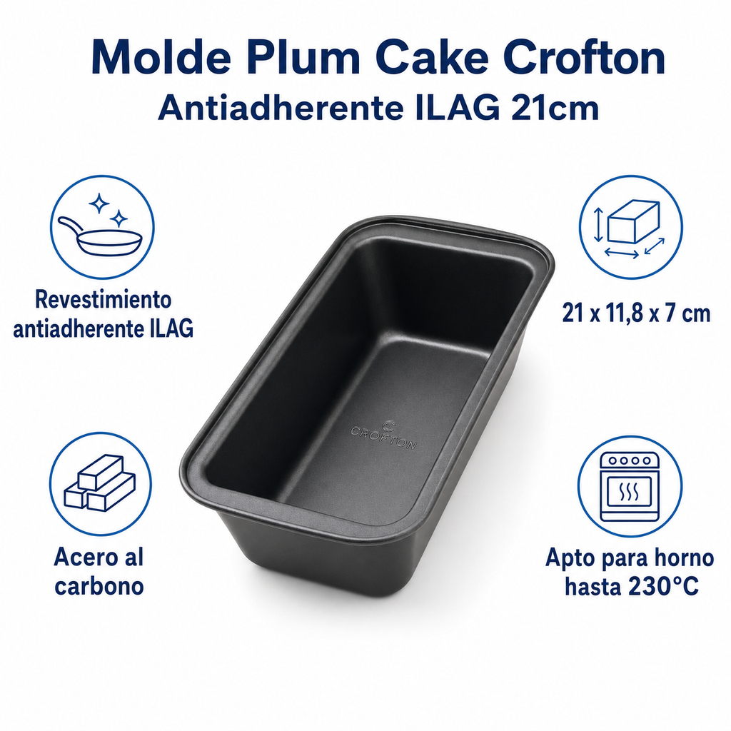 Molde Plum Cake Crofton Antiadherente ILAG 21cm