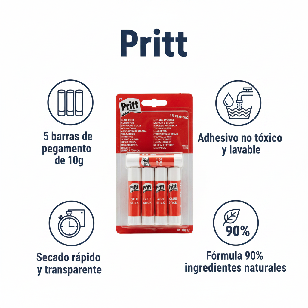 Barras de Pegamento Pritt Classic 5x10g