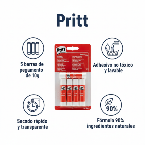 Barras de Pegamento Pritt Classic 5x10g
