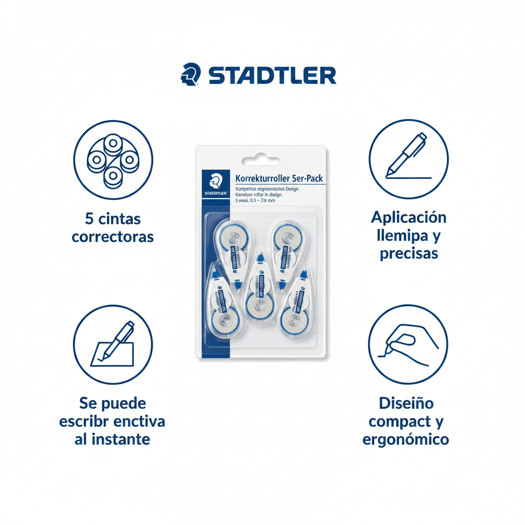 Cinta Correctora Pack 5 uds