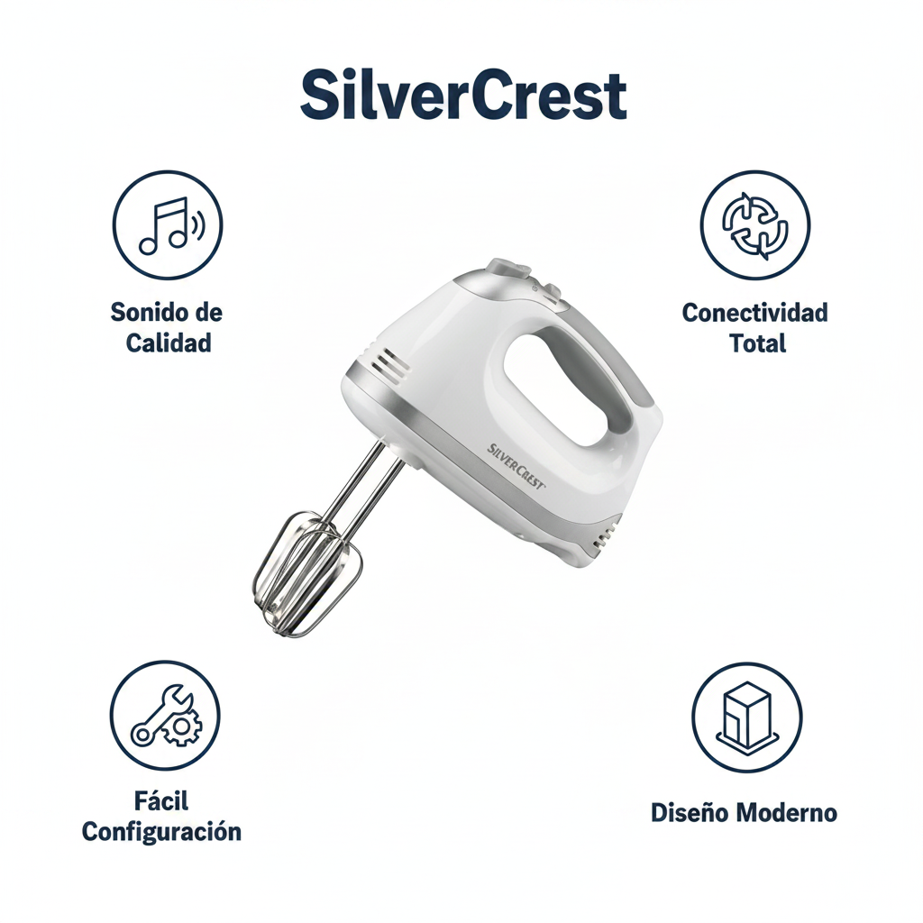 Batidora de Mano SilverCrest con Varillas