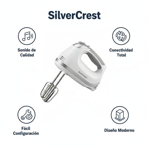 Batidora de Mano SilverCrest con Varillas