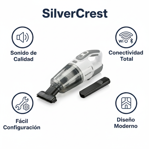Aspiradora de Mano SilverCrest Inalámbrica Recargable