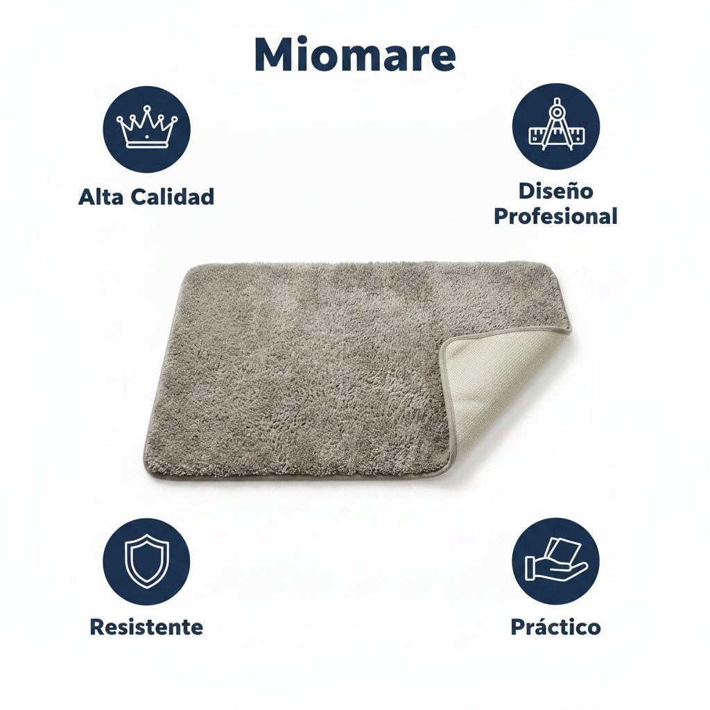 Alfombrilla de Baño Miomare Microfibra Antideslizante