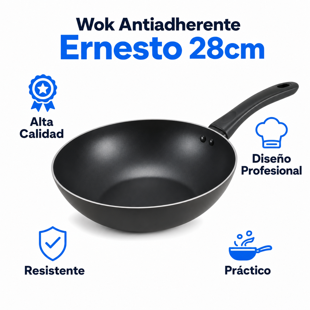 Wok Antiadherente Ernesto 28cm