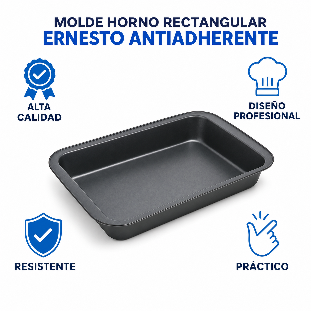 Molde Horno Rectangular Ernesto Antiadherente