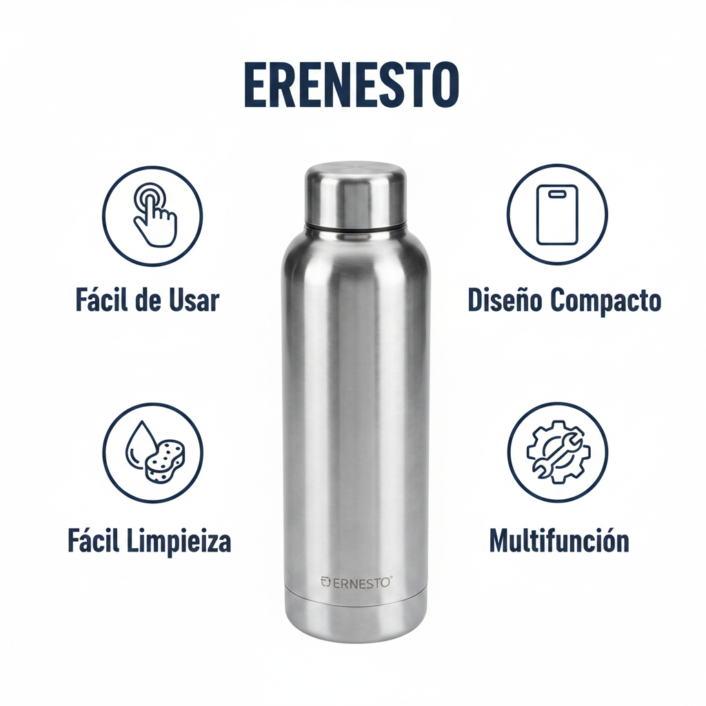 Botella Térmica Acero Inoxidable Ernesto 500ml