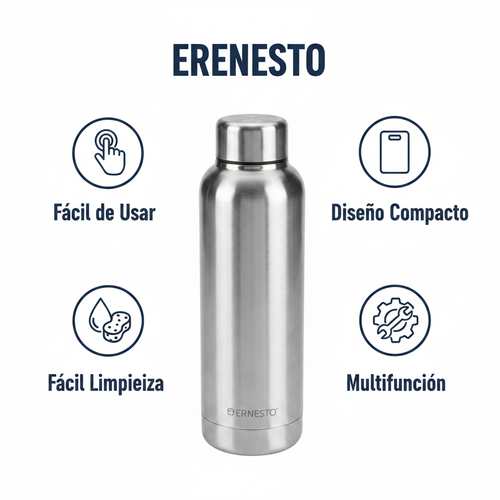 Botella Térmica Acero Inoxidable Ernesto 500ml