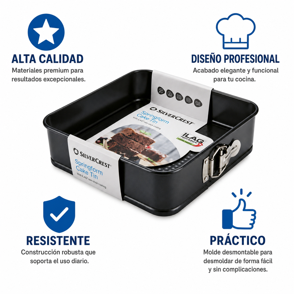 Molde Desmontable Cuadrado SilverCrest